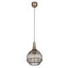 Metalowa lampa zawieszana SORAYA 365430104 Trio do jadalni czarny złoty