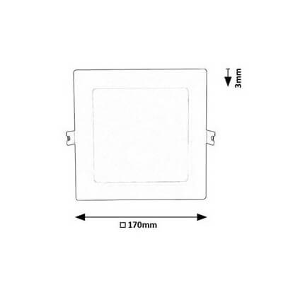 Podtynkowa lampa sufitowa SHAUN2 71222 LED 12W 3000K biały