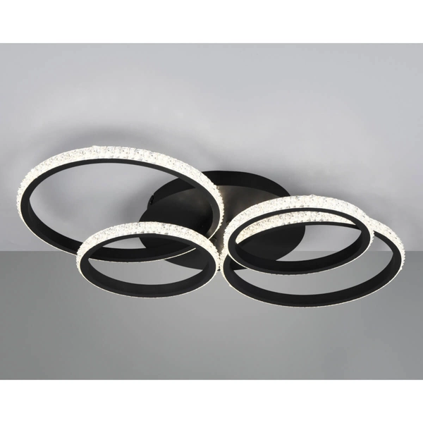 Pierścieniowa lampa sufitowa Cires R67364132 LED 27W 4000K czarny