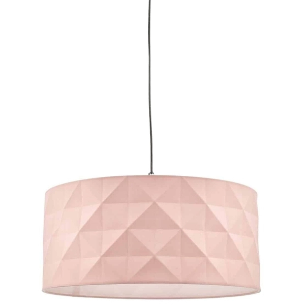 Zwisowa lampa SP6522+AIS6503 Dar Lighting z abażurem czarna różowa