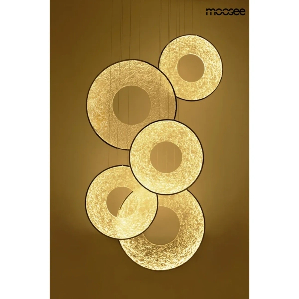 Wisząca lampa transparentna złota STARDUST LED 120W 3000K MSE1501100587