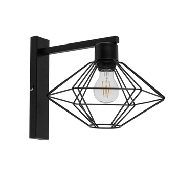 Czarna lampa ścienna Vario metalowa industrial do salonu