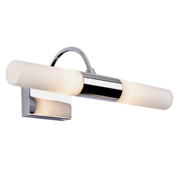 Metalowa lampa ścienna Liliane AZ1297 Azzardo tubka IP44 biały chrom