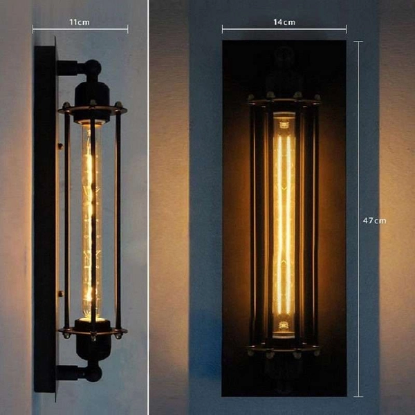 Kinkiet LAMPA ścienna CGNEMOKINKIETBLACK COPEL marynistyczna OPRAWA metalowa drut czarny matowy