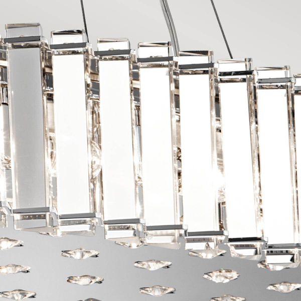 Wisząca lampa łazienkowa Crystal Skye KL-CRYSTAL-SKYE-I-L Kichler crystals IP44 chrom