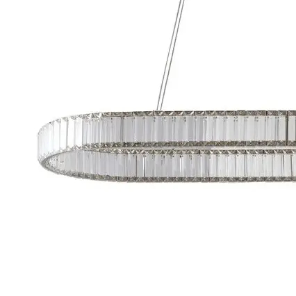 Kryształowa lampa wisząca SPARKING AZ6566 LED 80W CCT z pilotem chrom