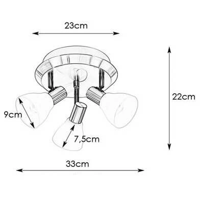 Kierunkowa lampa sufitowa Vero do salonu nad stół stal