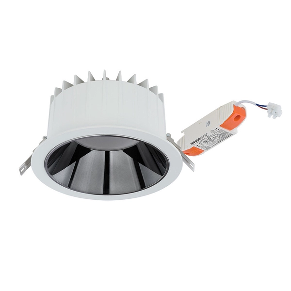 Łazienkowa LAMPA sufitowa KEA 8767 Nowodvorski okrągła OPRAWA wpust LED 40W 4000K metalowy IP44 biały