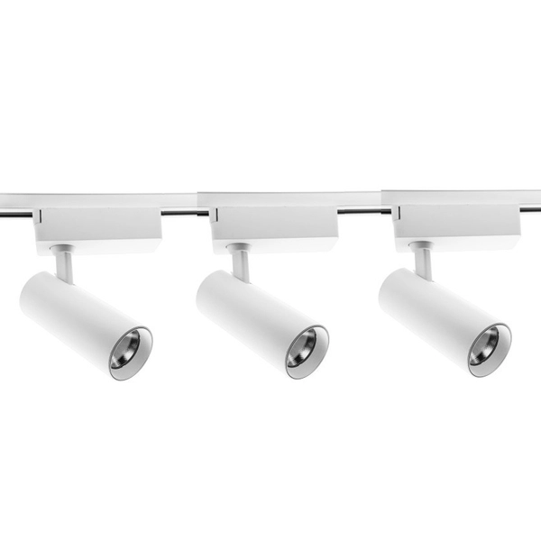 System szynowy ROCCA LP-1019 SET WH Light Prestige metalowa OPRAWA zestaw LED 30W 3000K listwa z reflektorkami biała