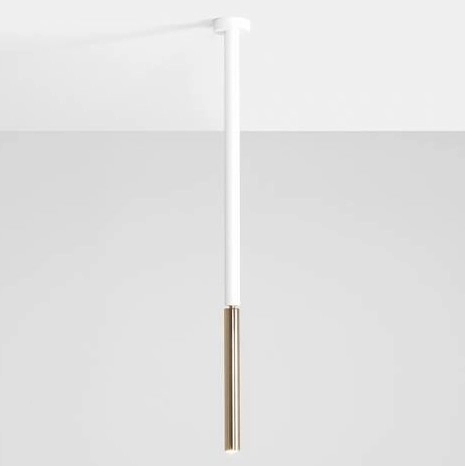 Nowoczesna lampa sufitowa STICK 1067PL_G_M Aldex tuba regulowana złota