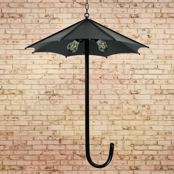 LAMPA wisząca PARASOL 310385 Polux loftowa OPRAWA metalowa czarna