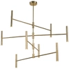 Metalowa lampa sufitowa LIVI 0181 industrialna pręty sticks pająk złoty