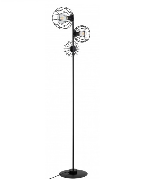 Stojąca lampa loft Madam 32375 podłogowy druciak czarny do salonu