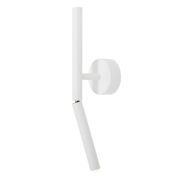 Regulowany kinkiet ścienny Stick 1084C Aldex metalowy biały