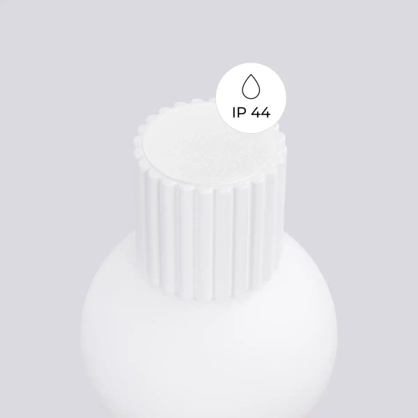 Lampa ścienna do łazienki HALO SL.1707 kula IP44 szklana biała
