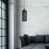 Wisząca lampa Midnight Abigali-ZAE27 Abigali siatka tuba czarna
