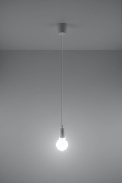 LAMPA wisząca SL.0569 industrialna OPRAWKA zwis na żarówkę biały