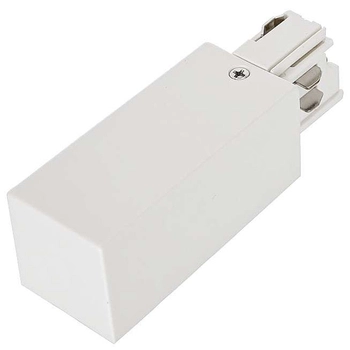 Zasilanie szynoprzewodu uziemienie prawe HT4-L01-I/WU Italux do 3-fazowej szyny natynkowej 230V biały