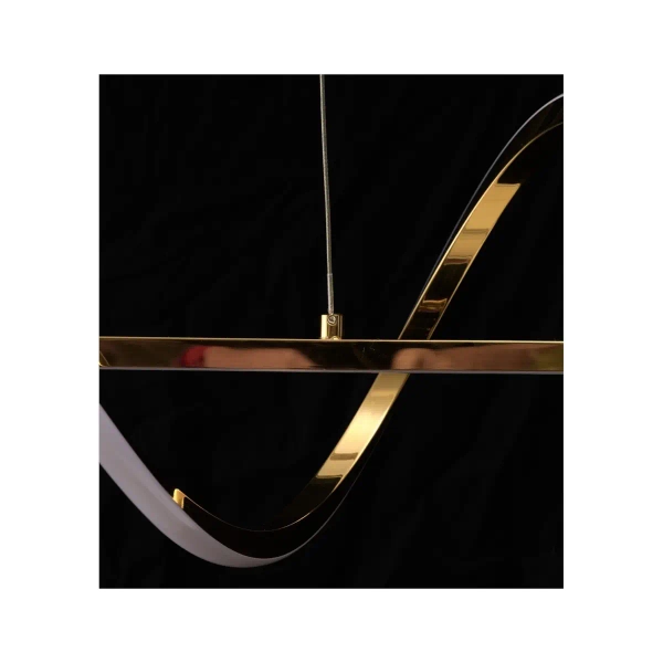 Lampa wisząca spirala MEMPHIS AZ6814 LED 55W 3000K ściemnialna złota