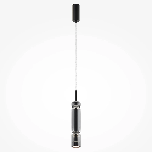 Zwieszana lampa Ordo MOD272PL-L12B3K1 LED 8W 3000K czarny przezroczysty