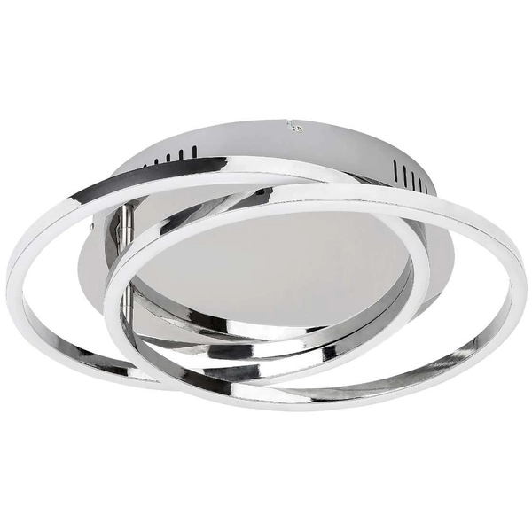 Plafon LAMPA sufitowa SELENA 2184 Rabalux okrągła OPRAWA metalowa LED 30W 4000K pierścienie rings chrom