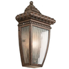 Elewacyjna LAMPA zewnętrzna Venetian KL-VENETIAN7-S Elstead KICHLER szklana OPRAWA retro latarenka outdoor IP44 brąz przezroczysta
