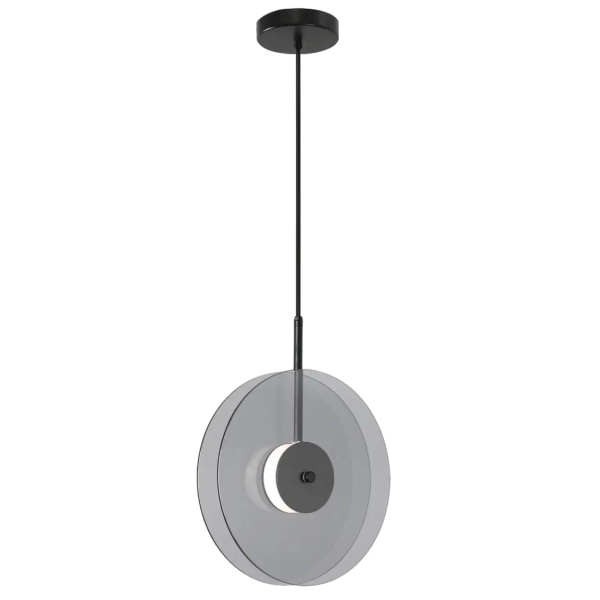 Wisząca lampa ledowa Casy LP-3176/1V SM LED 6W CCT przydymiony czarny