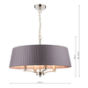 Metalowa lampa wisząca Cristin CRI0439 Dar Lightning nikiel szara