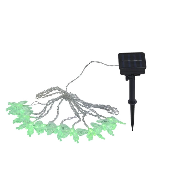 Solarna dekoracja motylki 4,6m 33706-10 Globo 10 LED RGB 0,06W multikolor