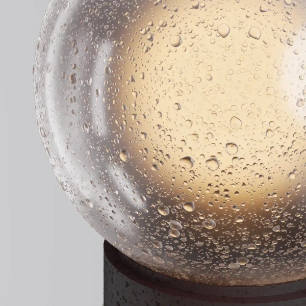 Przenośna lampa ogrodowa kula Elyra przydymiona brązowa O167TL-L3BRK 3W 3000K IP54
