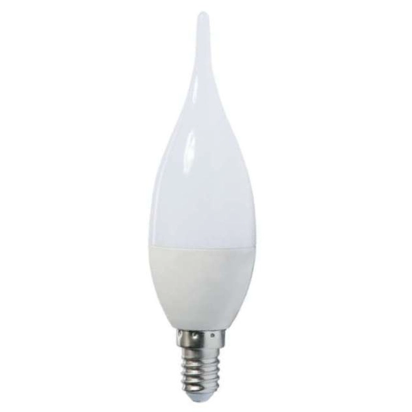 Płomykowa ŻARÓWKA świecznikowa MDECO SLP1124 LED E14 C37 6W 550lm 230V candle biała neutralna