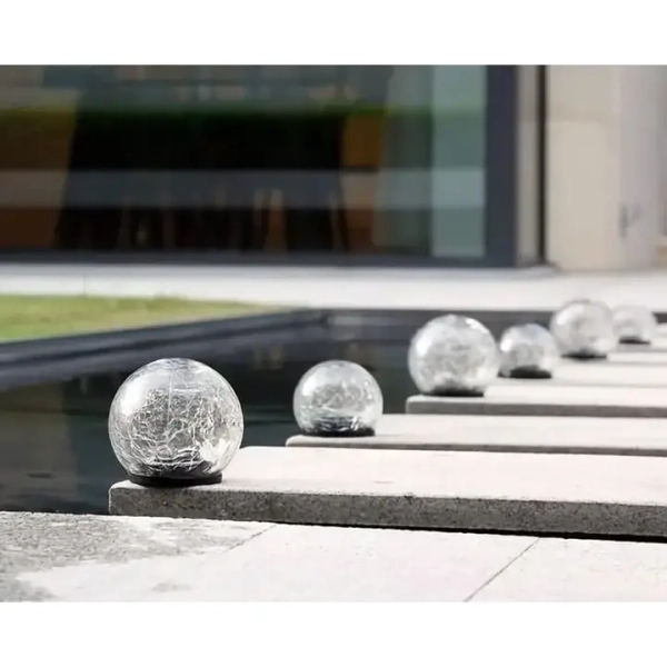 Zewnętrzna lampa kulista Ballo przezroczysta SLP5293 1xLED 15W 3000K IP44 do ogrodu