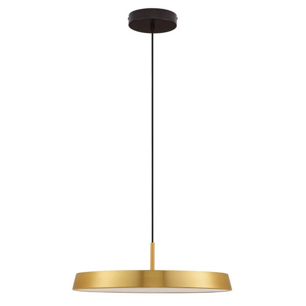 Wisząca lampa CORUNA LE44430 LED 37W 3000K dysk złota czarna