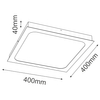 Lampa sufitowa Hika 1054 Brosline LED 36W 3000K kwadrat do jadalni biały