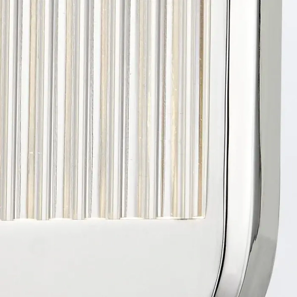 Żebrowana lampa ścienna Palais QN-PALAIS-WM-PN LED 17W 3000K nikiel