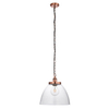 Lampa wisząca łańcuch Hansen Grand 106895 szklana miedziana przezroczysta