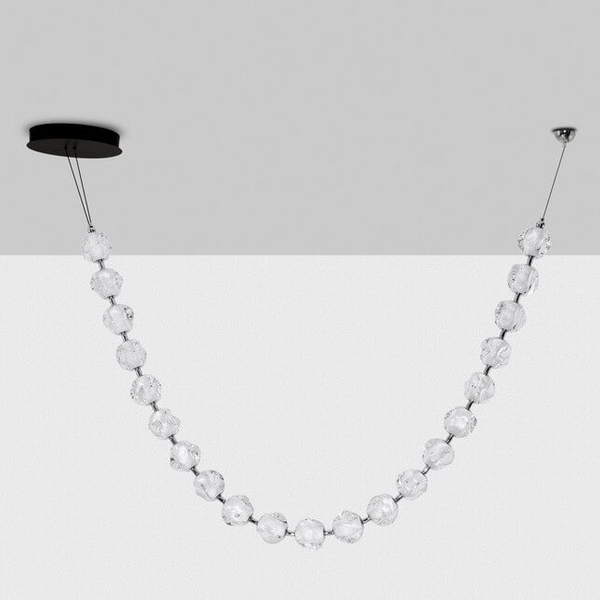 Wisząca lampa CHEPEN LE44424 LED 91W 3000K łańcuch czarny chrom