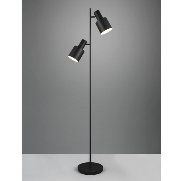 Podłogowa lampa ELIOR DL232419400 Trio reflektorki metalowa czarna