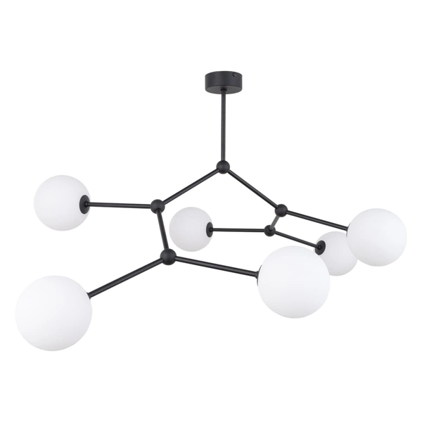 Wielopunktowa lampa sufitowa kule Fairy 4856 TK Lighting balls czarna biała