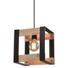 Lampa wisząca Varna 31-78513 Candellux kostka drewniana czarna