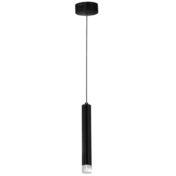 LAMPA wisząca CARBON ML182 Milagro metalowa OPRAWA zwis LED 5W 4000K sopel tuba czarna