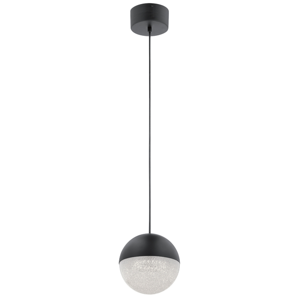 Wisząca lampa nad stół QN-MOONLIT-P-MBK kula czarna