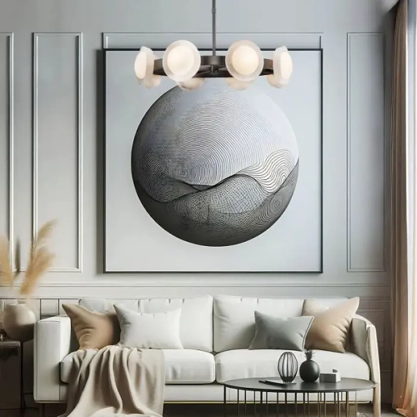 Żyrandol modernistyczny Alonso QN-ALONSO8-UBZ-AR LED 30W 3000K brązowy