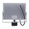 Zewnętrzna LAMPA ścienna KROMA LED 100W 4500K 03608 Ideus elewacyjna OPRAWA reflektorowa z czujnikiem ruchu outdoor IP65 szara