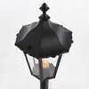 Stojąca lampa ogrodowa Burford 76550 Endon latarnia IP44 szkło czarny mat