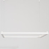 LAMPA wisząca JAEN LE41429 Luces Exclusivas kwadratowa OPRAWA metalowy ZWIS LED 40W 3000K minimalistyczny biały