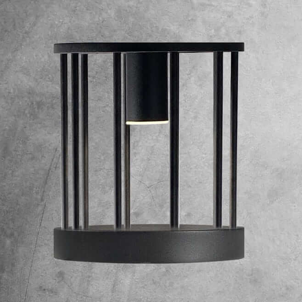 Ogrodowa lampa stojąca Hagi 9905 Shilo IP54 klatka metalowa czarna