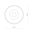 Sufitowa lampa metalowa CL IOS 8733 LED 30W 3000K tubka czarna