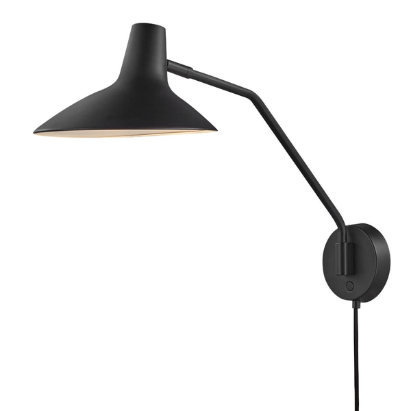 Lampa ścienna Darci 2120551003 DFTP do kuchni metalowa czarna