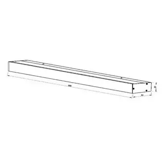 Kinkiet na ścianę ALEXA 04210/13/30 LED 13W 3000K IP44 czarny biały